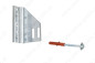 Preview: Konsolen A links + rechts mit Wandanker Beton komplett