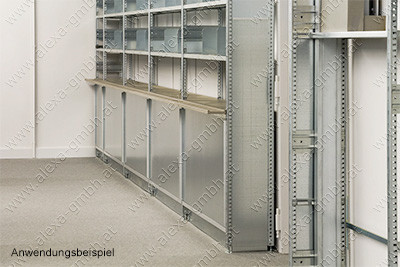 Anbau-Schiebetür-Set System AX-1 ALST H375 B1300