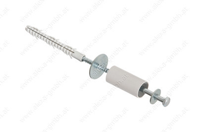 Konsole links+rechts +40mm Distanzrohr PVC +Wandanker Mauer komplett