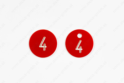 Türschild+Schlüsselanhänger mit Nummer (Paar)